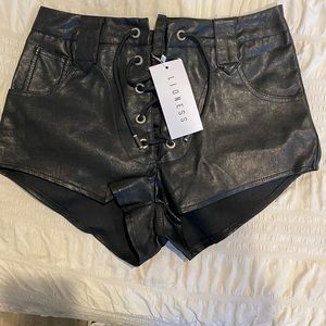 Lioness Faux leather shorts